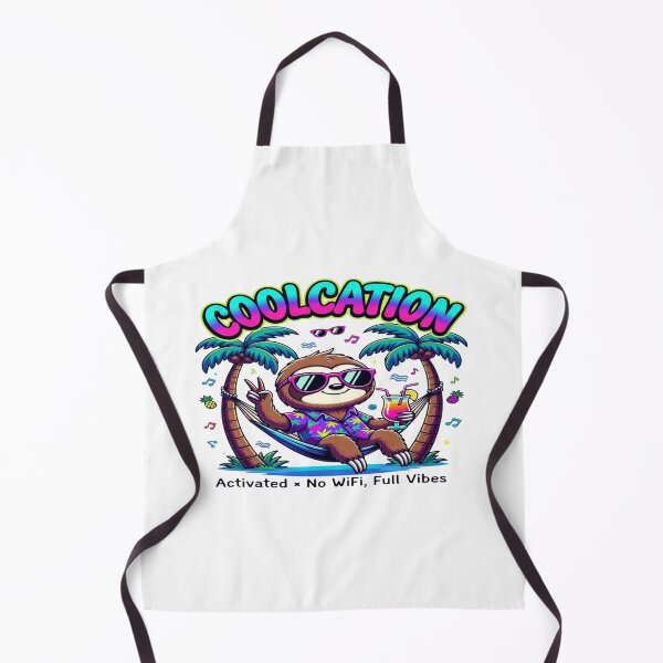 Item preview, Coolcation Activated – No WiFi, Full Vibes T-Shirt | Funny Sloth Tropical Vacation Graphic | Cute Beach Summer Travel Shirt designed and sold by Sushikidsntod.