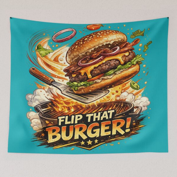 Item preview, Flip That Burger: Action Grilling Spatula Flip Movement Energy designed and sold by irfanshikh.