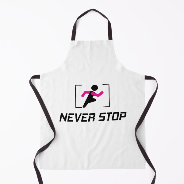 Item preview, Never Stop Motivation Fitness Runner Silhouette Design designed and sold by ANJ Creative Designs.