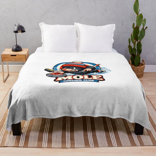 Item preview, Mole Curling Club Retro Sports Mascot designed and sold by TheRealTaria.