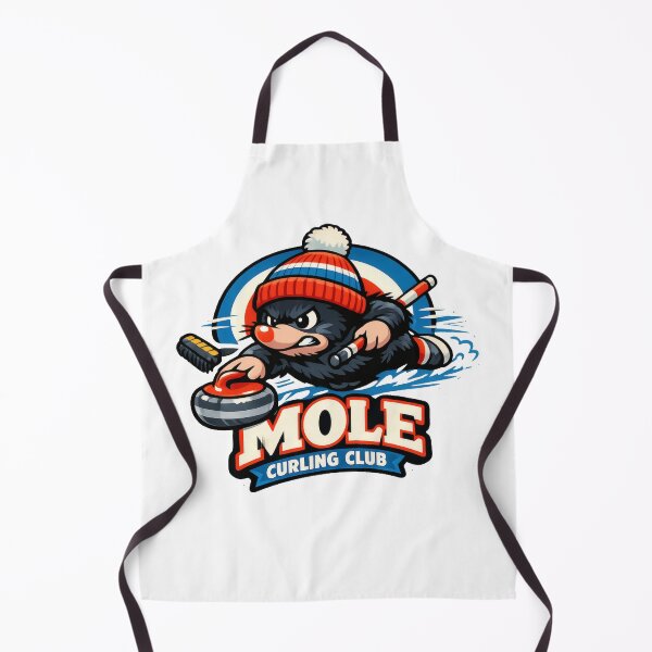 Item preview, Mole Curling Club Retro Sports Mascot designed and sold by TheRealTaria.