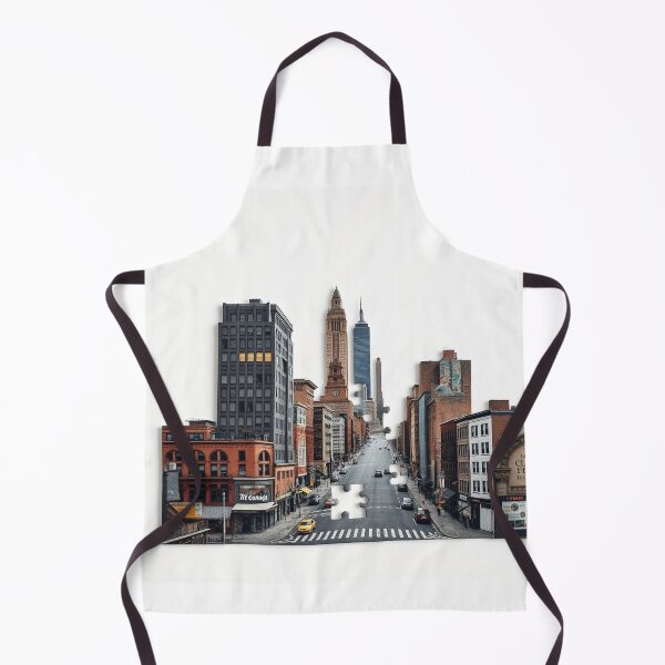 Item preview, A City Street Formed From A Giant Puzzle With Miss designed and sold by QuirkThreadsCo.