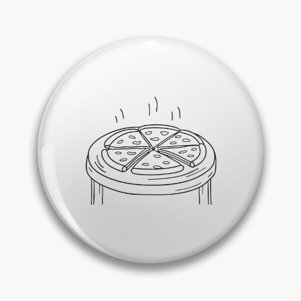 Item preview, A table filled with identical pizza slices designed and sold by rasagamastore.
