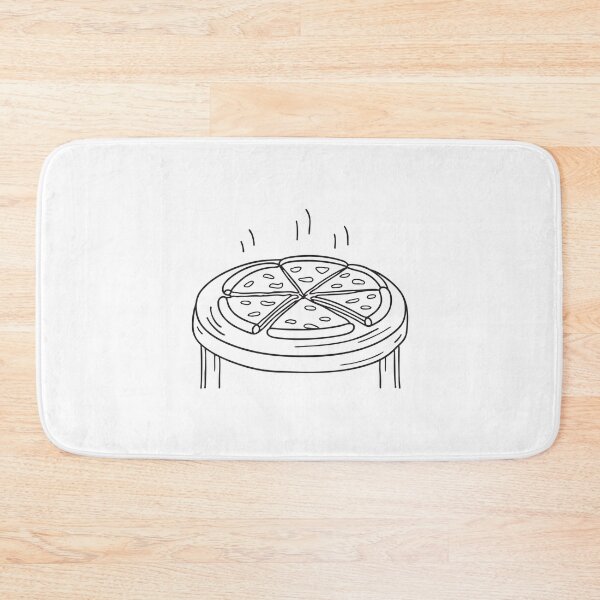 Item preview, A table filled with identical pizza slices designed and sold by rasagamastore.