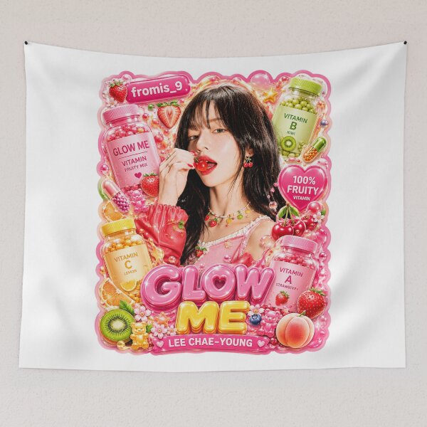 Item preview, Chaeyoung fromis_9 Glow Me Glowing Palm Graphic | Merch Collection designed and sold by Valereekmerch.