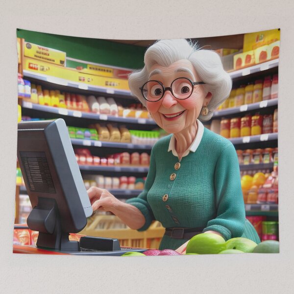 Item preview, Old Fart operating the till designed and sold by Colin Bentham.