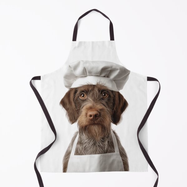 Item preview, Funny Wirehaired Pointing Griffon Dog Chef Realistic Animal Cooking Humor Art designed and sold by LazyOwlStore.