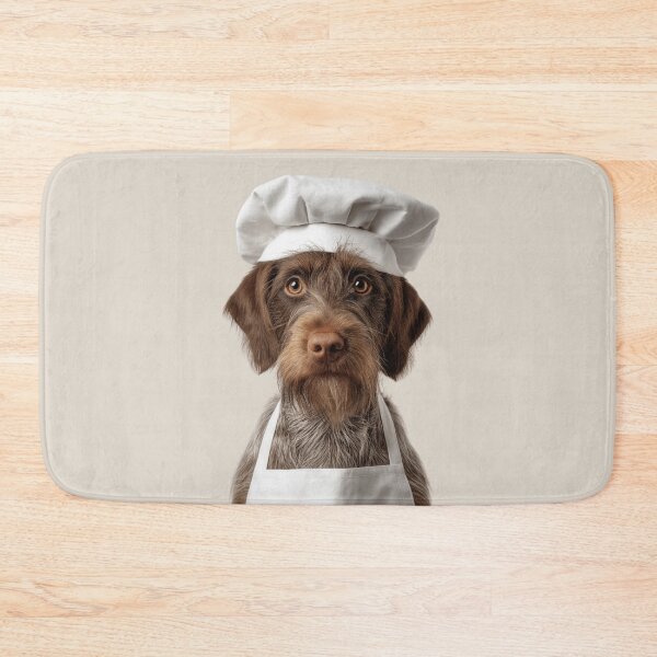 Item preview, Funny Wirehaired Pointing Griffon Dog Chef Realistic Animal Cooking Humor Art designed and sold by LazyOwlStore.