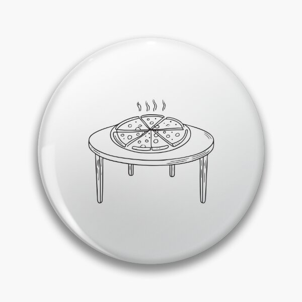 Item preview, A table stacked with repeated pizza slice servings designed and sold by rasagamastore.