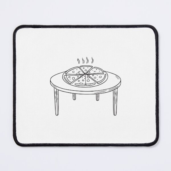 Item preview, A table stacked with repeated pizza slice servings designed and sold by rasagamastore.