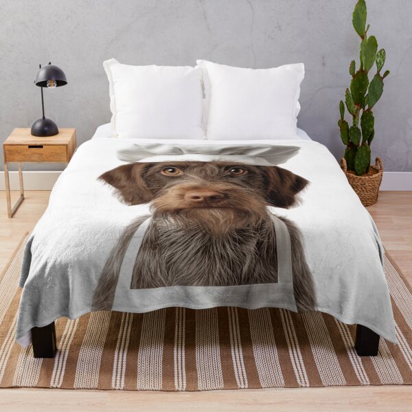 Item preview, Funny Wirehaired Pointing Griffon Dog Chef Realistic Animal Cooking Humor Art designed and sold by LazyOwlStore.