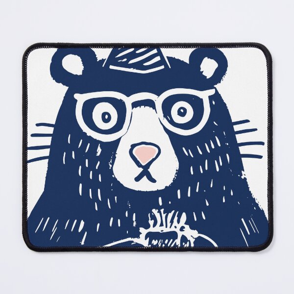 Item preview, Birthday Bear with Party Hat Print designed and sold by daldadesign.