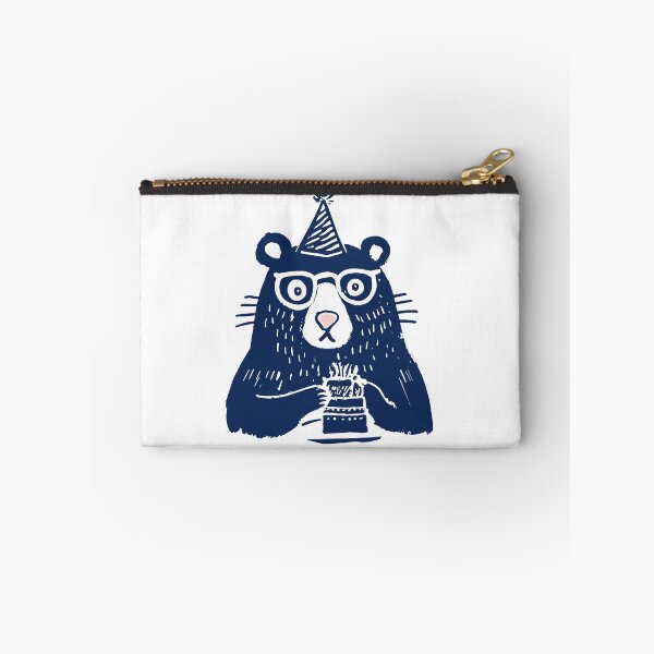 Item preview, Birthday Bear with Party Hat Print designed and sold by daldadesign.