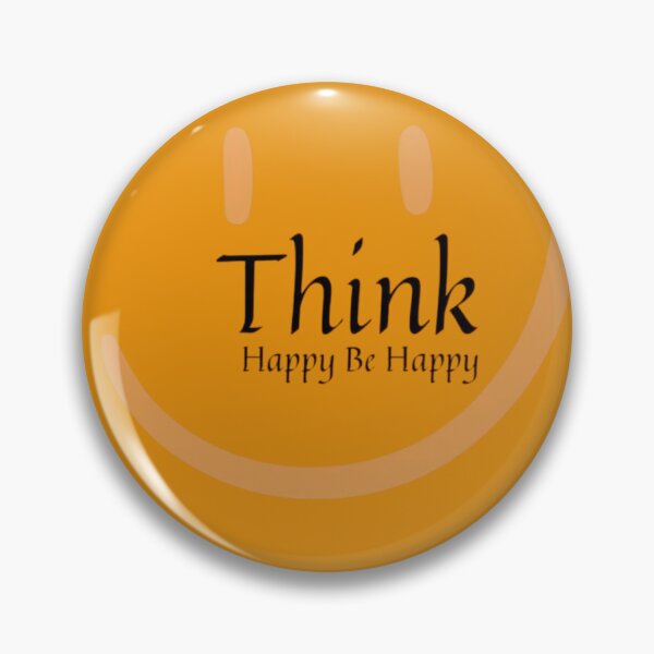 Item preview, Think Happy Be Happy ? | Positive Mindset Inspirational Typography Design designed and sold by RajDeals.