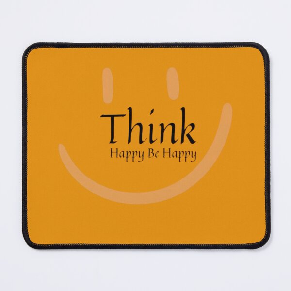 Item preview, Think Happy Be Happy ? | Positive Mindset Inspirational Typography Design designed and sold by RajDeals.