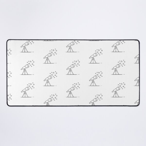 Item preview, A telescope pointing toward stars drawn on the ceiling designed and sold by rasagamastore.