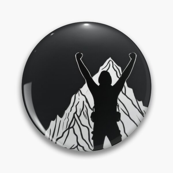 Item preview, Illustration - Hiker at the Summit, Symbol of Adventure designed and sold by Reverso-Design.