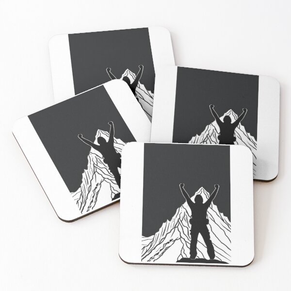 Artikelvorschau, Illustration - Hiker at the Summit, Symbol of Adventure entworfen und verkauft von Reverso-Design.