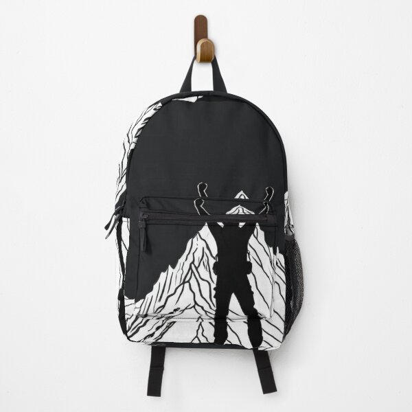 Item preview, Illustration - Hiker at the Summit, Symbol of Adventure designed and sold by Reverso-Design.
