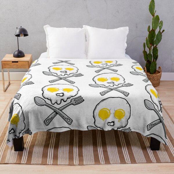 Item preview, Fried Egg Skull Funny Breakfast Design designed and sold by Ginetta0815.