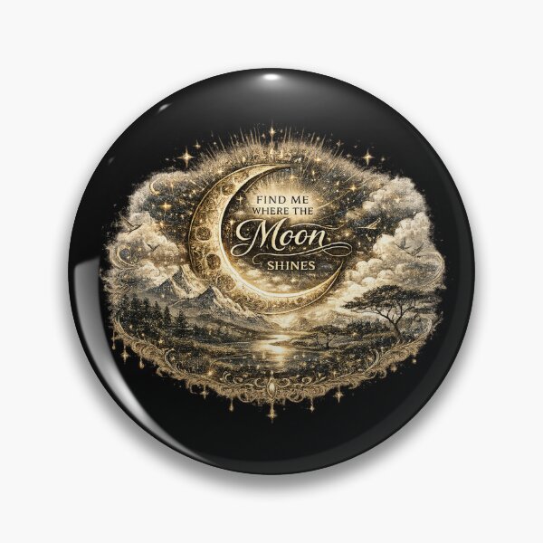 Item preview, Find Me Where the Moon Shines | Celestial Moon Landscape Art designed and sold by 'VARI'.
