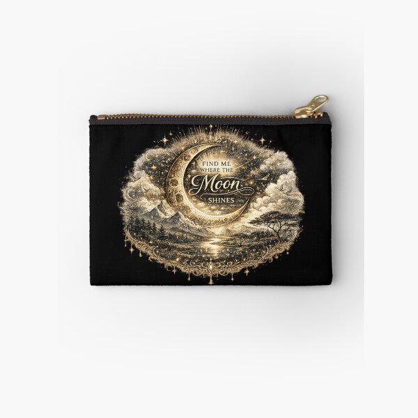 Item preview, Find Me Where the Moon Shines | Celestial Moon Landscape Art designed and sold by 'VARI'.