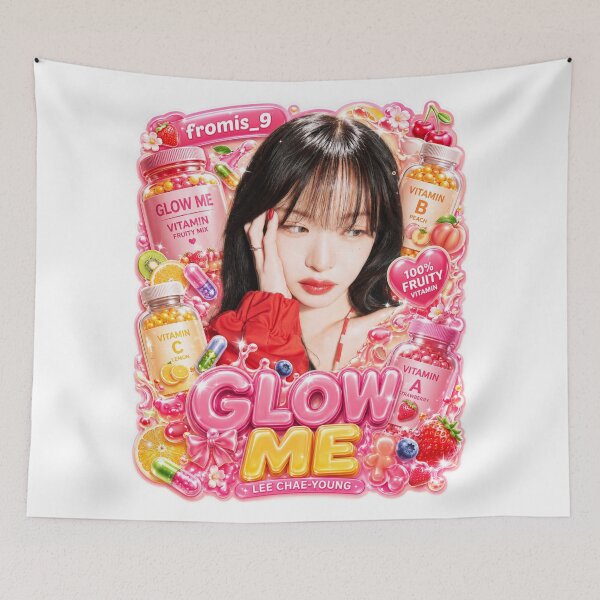 Item preview, Chaeyoung fromis_9 Glow Me High Fashion Beach Art | Merch Collection designed and sold by Valereekmerch.
