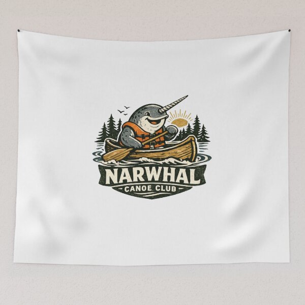 Item preview, Narwhal Canoe Club Heritage Outdoor Mascot designed and sold by TheRealTaria.