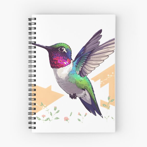 Item preview, Hummingbird Sticker | Colorful Iridescent Hummingbird Illustration | Flying Bird Art | Nature Lover Gift designed and sold by dreamz-world.