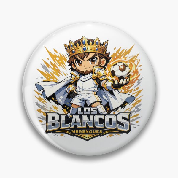 Item preview, Los Blancos King Football Mascot  Real Madrid Majestic Chibi Royal Esports Graphic designed and sold by Aekkaporn.
