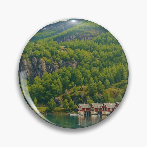 Item preview, Flåm Souvenir – Noverge Retro Flat Design designed and sold by Souvenir-Travel.
