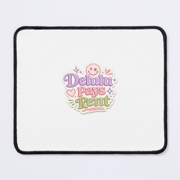 Item preview, Delulu Pays Rent Pastel Aesthetic Sticker designed and sold by AuudiVasustudio.