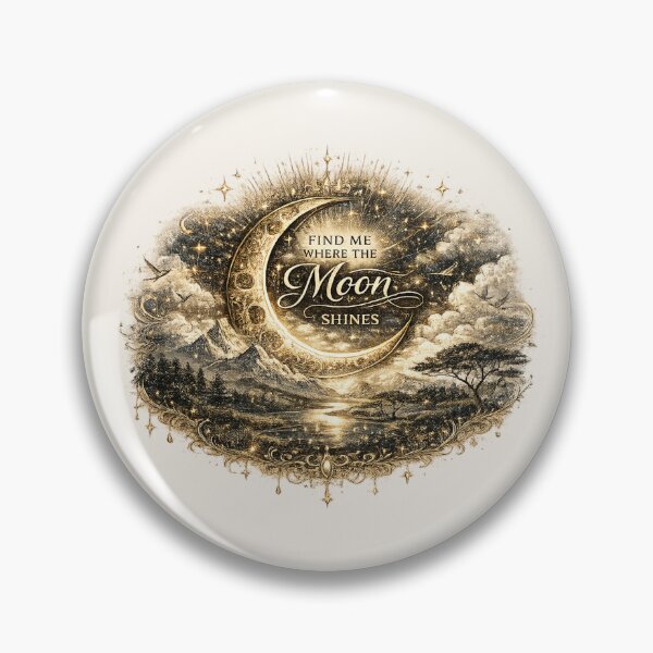 Item preview, Find Me Where the Moon Shines | Celestial Moon Landscape  designed and sold by 'VARI'.