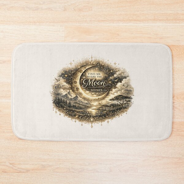 Item preview, Find Me Where the Moon Shines | Celestial Moon Landscape  designed and sold by 'VARI'.