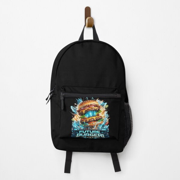 Item preview, Future Burger: Cyberpunk Tech Neon Blue Sci-Fi Design designed and sold by irfanshikh.