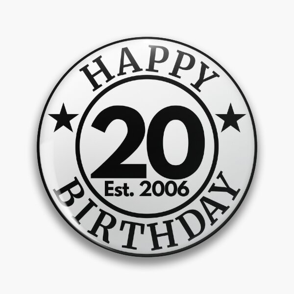 Item preview, 20th Birthday | 2006 Birthday designed and sold by highflycrafts.