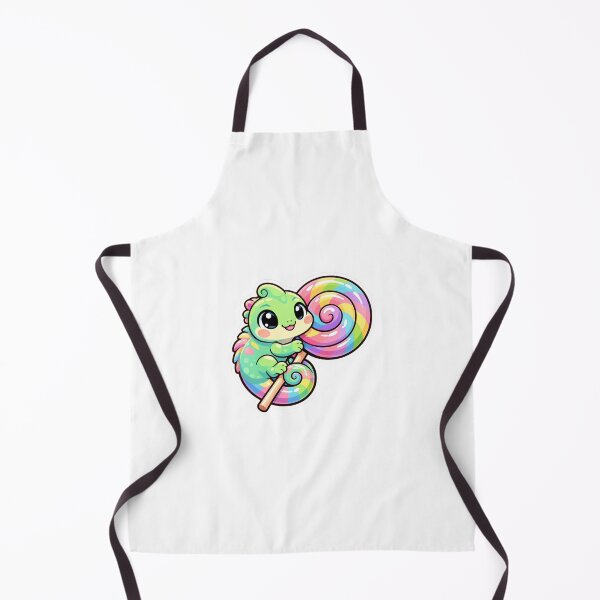 Item preview, Cute Chameleon Lollipop - Kawaii Rainbow Candy Animal Sticker designed and sold by AuraArtistica.