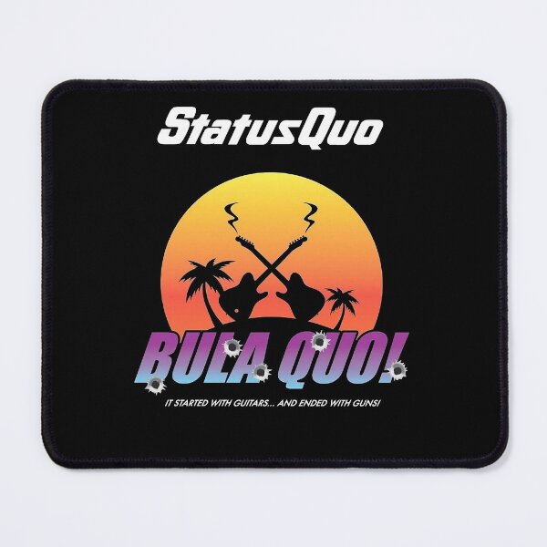Item preview, status quo start with guitar, end with gun designed and sold by JackyMirenden.