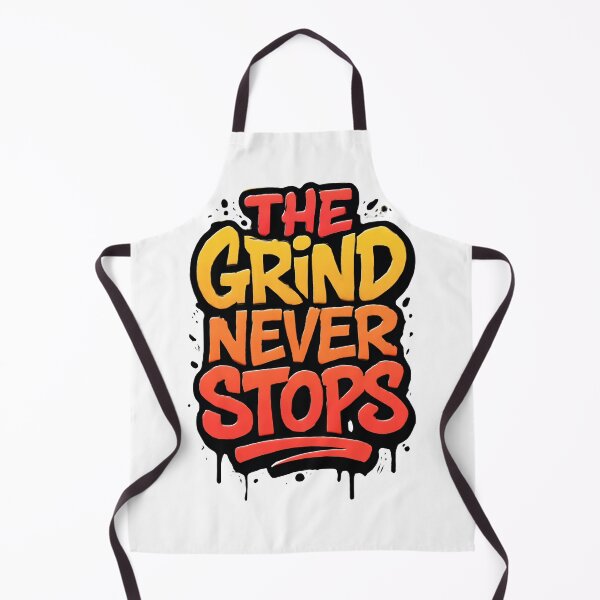 Item preview, The Grind Never Stops – Urban Graffiti Motivation Typography T-Shirt Design designed and sold by KAM-KAM-STORE.
