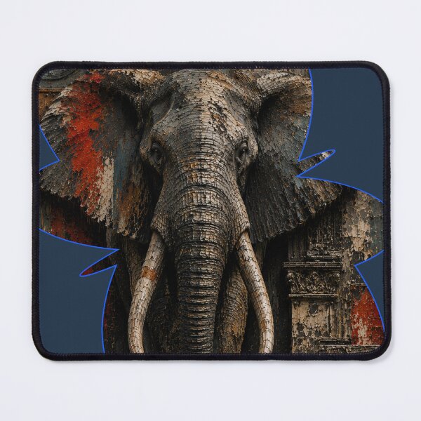 Item preview, Disciplined Founder Geometric Elephant Stone Relief Home Office Wall Art Poster designed and sold by SavannaStrikes.