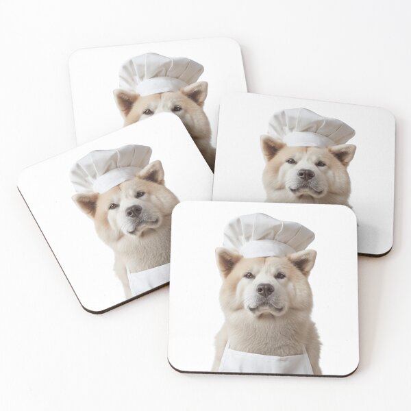 Item preview, Funny Akita Dog Chef Realistic Animal Cooking Humor Art designed and sold by LazyOwlStore.