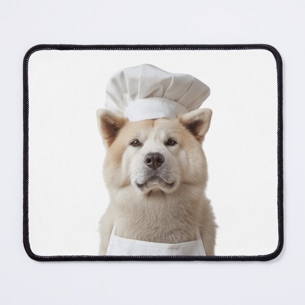 Item preview, Funny Akita Dog Chef Realistic Animal Cooking Humor Art designed and sold by LazyOwlStore.