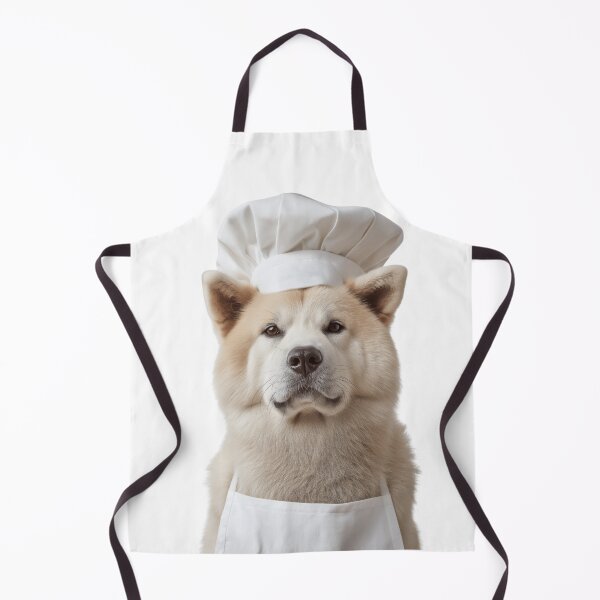 Item preview, Funny Akita Dog Chef Realistic Animal Cooking Humor Art designed and sold by LazyOwlStore.