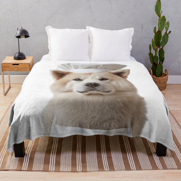 Item preview, Funny Akita Dog Chef Realistic Animal Cooking Humor Art designed and sold by LazyOwlStore.