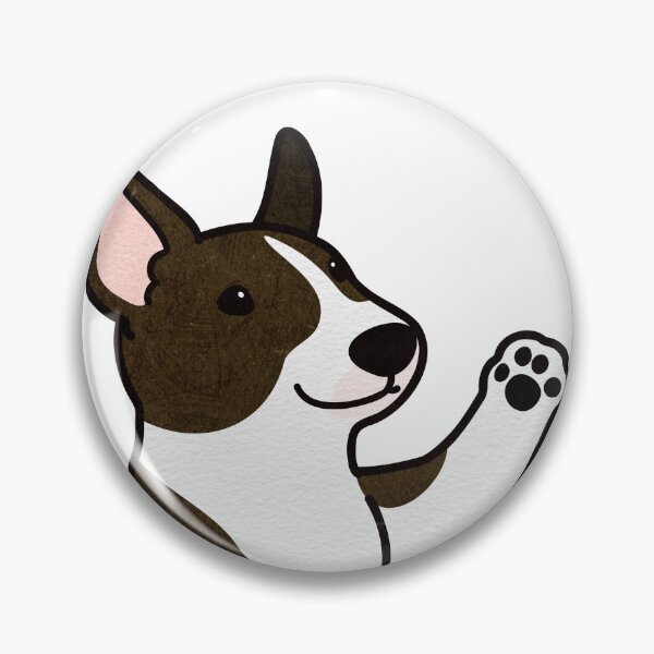 Item preview, Cute dark brown Bull Terrier lifting his paw designed and sold by You Store.