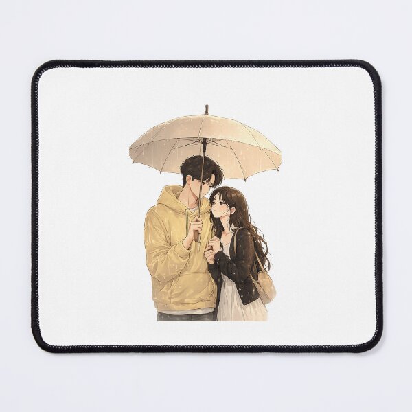 Item preview, Korean couple shareing umbrella yellow hoodie designed and sold by Chinnibujji.