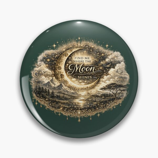 Item preview, Find Me Where the Moon Shines | Celestial Moon Landscape  designed and sold by 'VARI'.