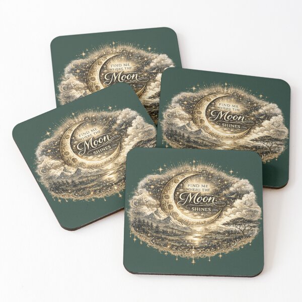 Item preview, Find Me Where the Moon Shines | Celestial Moon Landscape  designed and sold by 'VARI'.