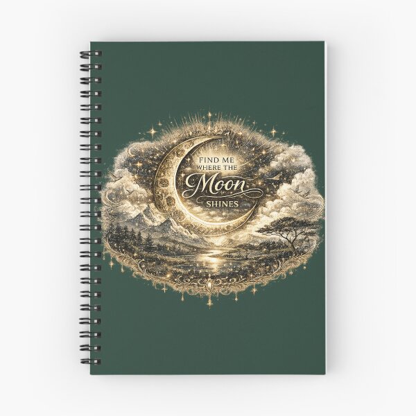 Item preview, Find Me Where the Moon Shines | Celestial Moon Landscape  designed and sold by 'VARI'.
