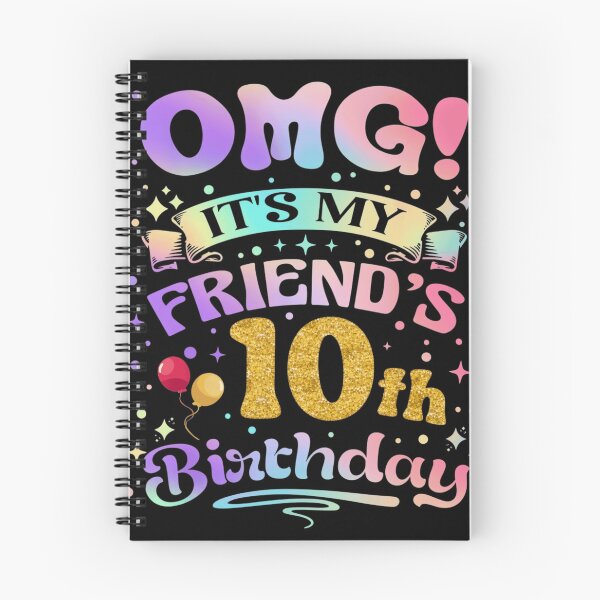 Item preview, OMG Its My Friends 10th Birthday Cute Pastel Glitter Theme designed and sold by haitrieuic96.